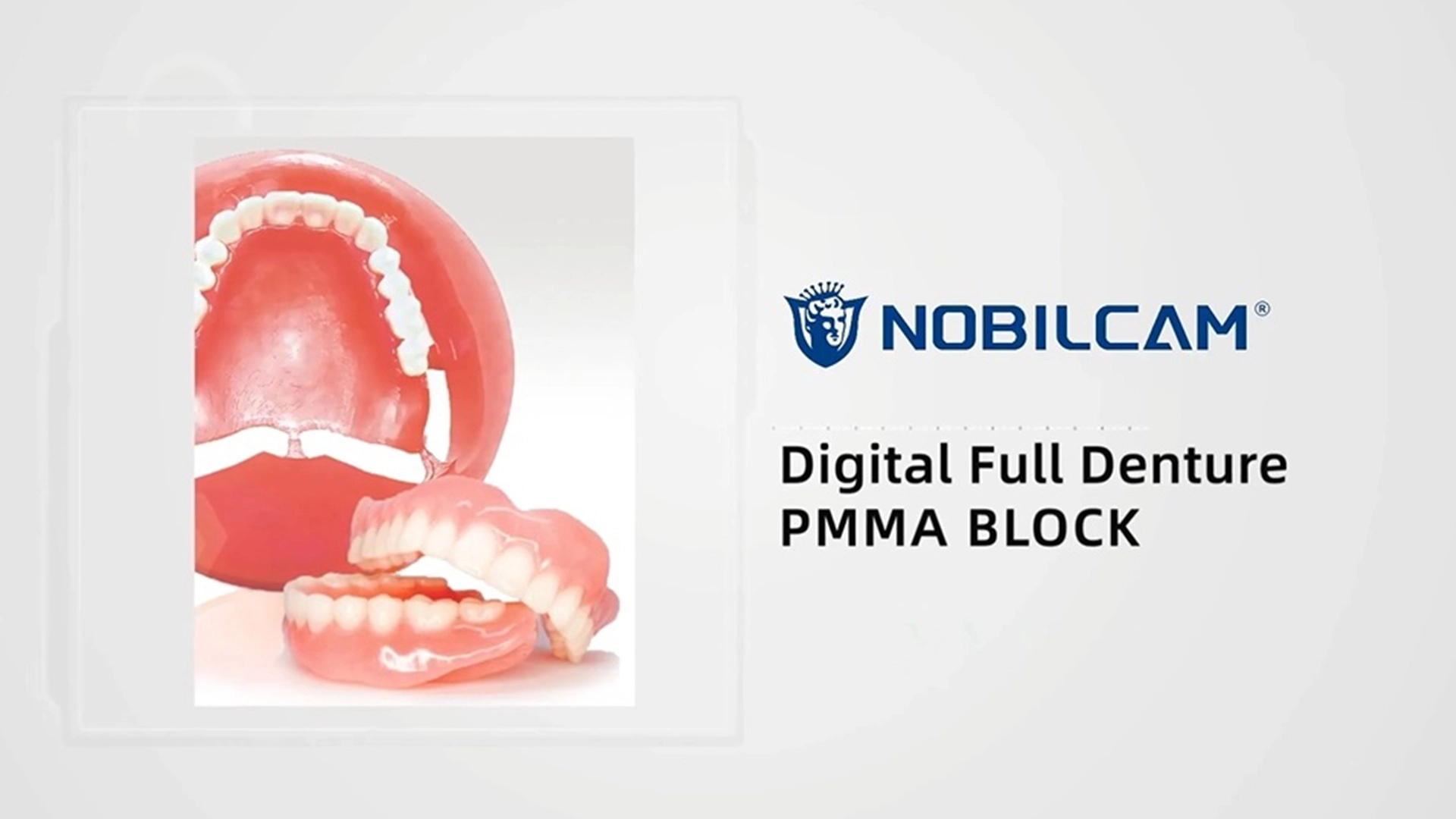 Bloque de PMMA para dentadura digital NOBILCAM